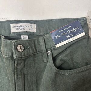 Abercrombie & Fitch Green '90s Straight Jeans